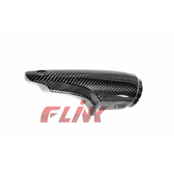 Fibra de carbono da motocicleta parte a tampa da exaustão para BMW R1200GS 2013-2015